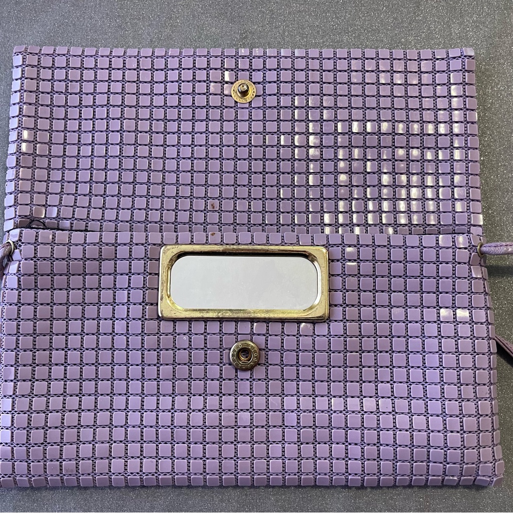 Vintage Stocko Brand 80s Clutch Or Crossbody Lavender